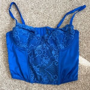 BDG Royal Blue corset top